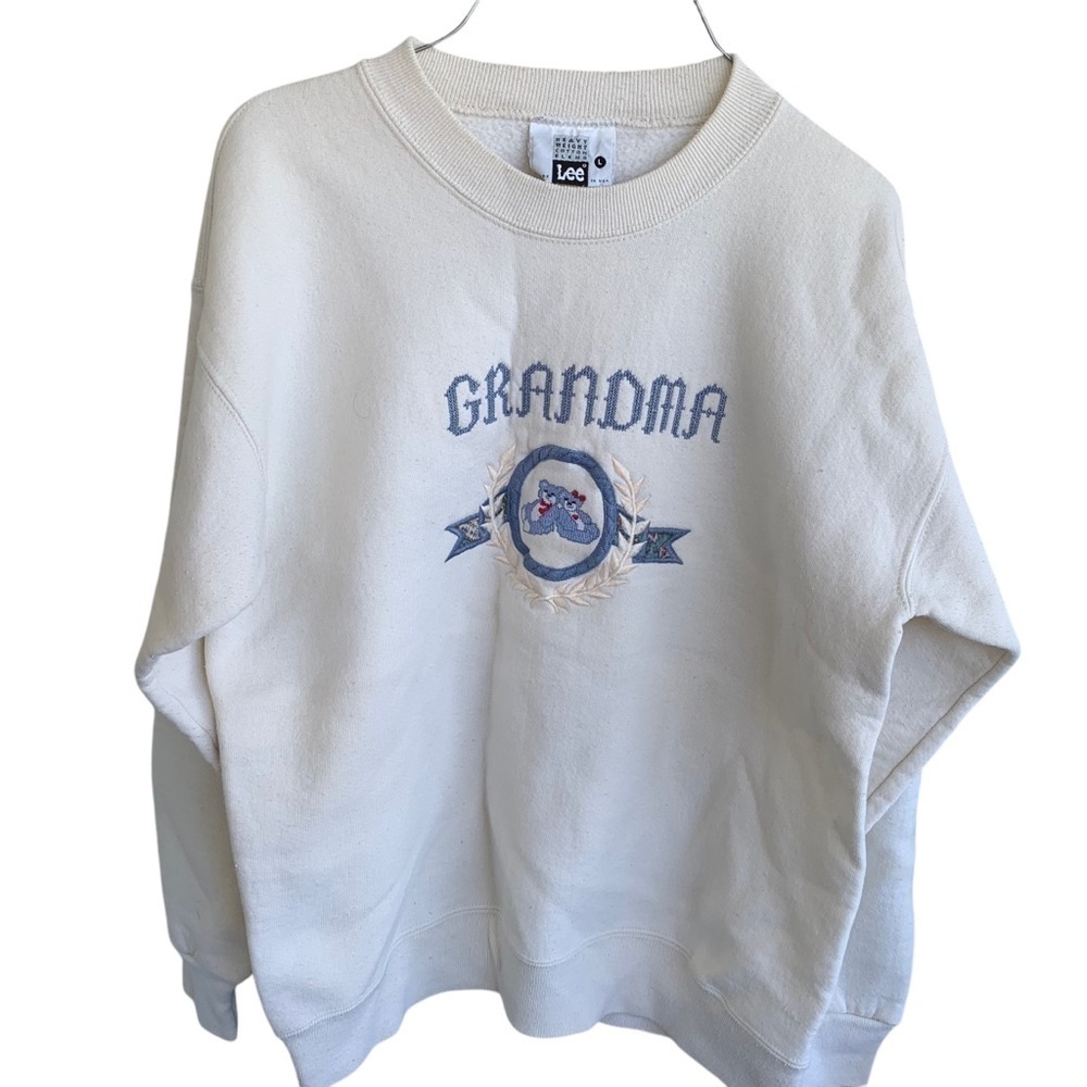 Vintage Grandma Bears Crewneck Sweatshirt Adult Large Women’s 90s Sweater - Picture 3 of 6
